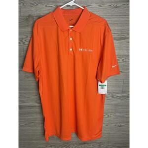 Nike Dri Polo Orange NWT Fit XL Golf Work